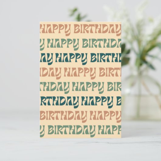 Birthday Kaart - Multi (Staand voorkant)