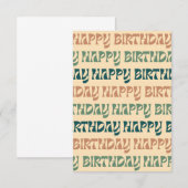 Birthday Kaart - Multi (Voorkant / Achterkant)