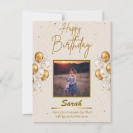 Birthday-kaart Notitiekaartje