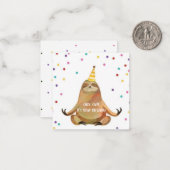 Birthday-kaart Notitiekaartje (Voorkant / Achterkant in situ)