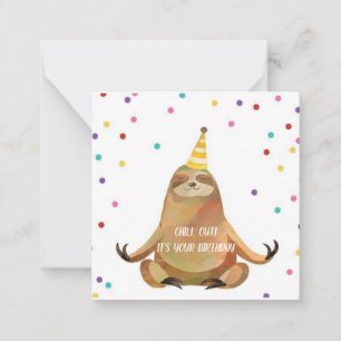 Birthday-kaart Notitiekaartje