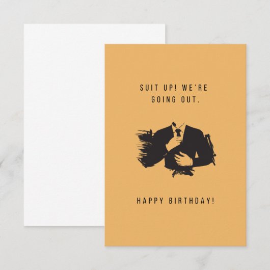 Birthday-kaart omhoog (Voorkant / Achterkant)