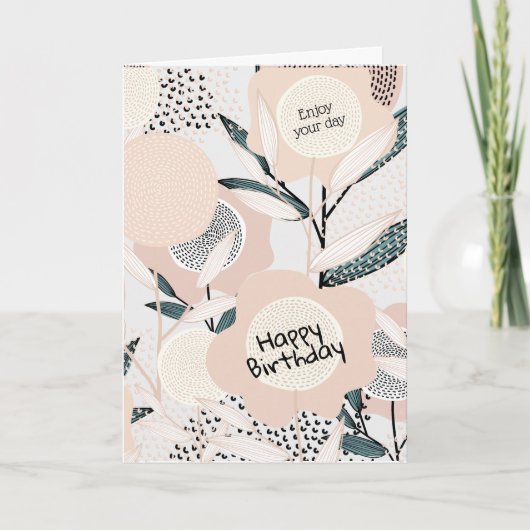 Birthday-kaart op maat feestdagen kaart (Voorkant)