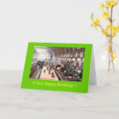 Birthday Kaart - Paddington Station, Londen (Gele Bloem)