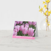 Birthday Kaart Pink Tulips (Gele Bloem)