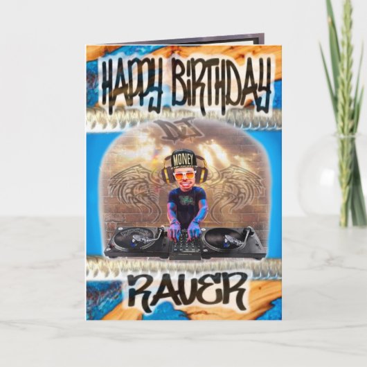 Birthday-kaart Raver Kaart (Voorkant)