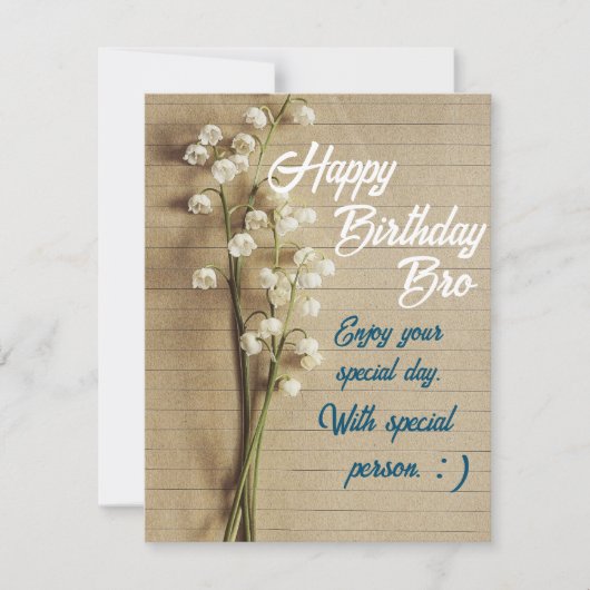Birthday-kaart Save The Date (Voorkant)