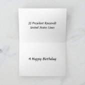 Birthday Kaart - SS President Roosevelt (Binnen)