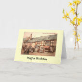 Birthday Kaart - Stratford-upon-Avon, Warwickshire (Gele Bloem)