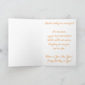 Birthday-kaart "Top of Grandfather Clock" Kaart (Binnen)