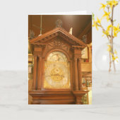 Birthday-kaart "Top of Grandfather Clock" Kaart (Gele Bloem)