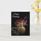 Birthday Kaart — Tulpen (Gele Bloem)