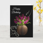 Birthday Kaart — Tulpen (Gele Bloem)
