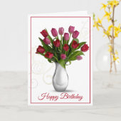 Birthday Kaart — Tulpen (Gele Bloem)