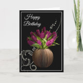 Birthday Kaart — Tulpen (Voorkant)
