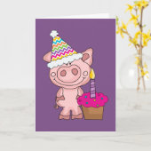 Birthday-kaart uitdelen kaart (Gele Bloem)