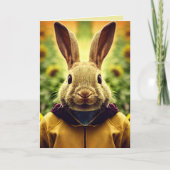 BIRTHDAY-KAART VAN CUTE BUNNY RABBIT KAART (Voorkant)
