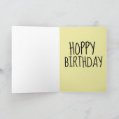 BIRTHDAY-KAART VAN CUTE BUNNY RABBIT KAART (Binnen)