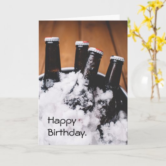 Birthday-kaart van de lijst met beenmerkers kaart (Gele Bloem)