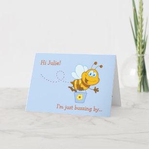 Birthday-kaart van het Kind van Cute Honey Bee Kaart