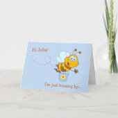 Birthday-kaart van het Kind van Cute Honey Bee Kaart (Voorkant)