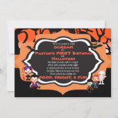 Birthday-kaart van het Kind van de uitnodiging van (Voorkant)