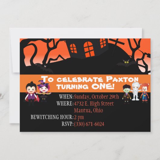 Birthday-kaart van het Kind van de uitnodiging van (Achterkant)