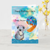 Birthday Kaart voor 9-jarig meisje (Gele Bloem)