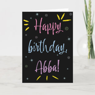 Birthday Kaart voor Abba