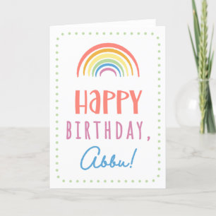 Birthday Kaart voor Abbu