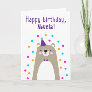 Birthday Kaart voor Abuela