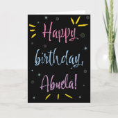 Birthday Kaart voor Abuela (Voorkant)