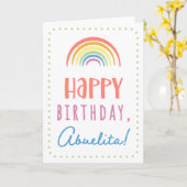 Birthday Kaart voor Abuelita (Gele Bloem)