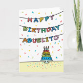 Birthday Kaart voor Abuelito (Voorkant)