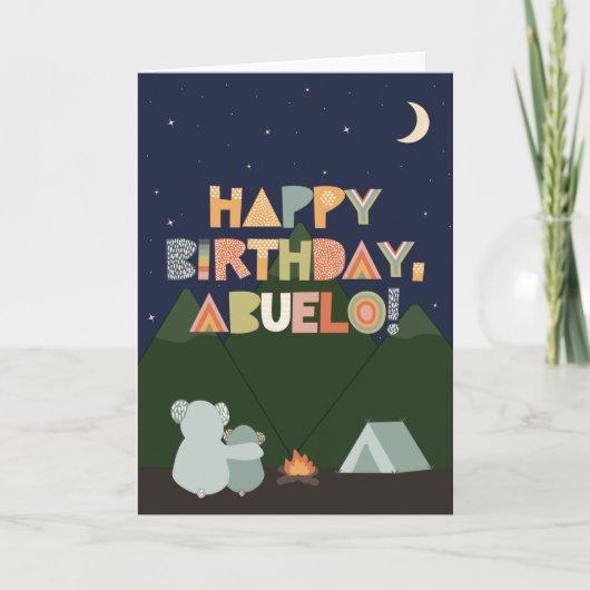 Birthday Kaart voor Abuelo (Voorkant)