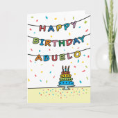 Birthday Kaart voor Abuelo (Voorkant)