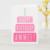 Birthday Kaart voor Ammee (Gele Bloem)