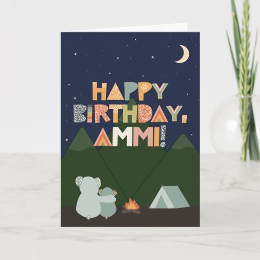 Birthday Kaart voor Ammi (Voorkant)