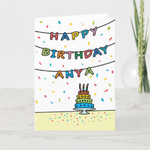 Birthday Kaart voor Anya