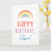 Birthday Kaart voor Apa (Gele Bloem)