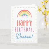 Birthday Kaart voor Baabaa (Gele Bloem)