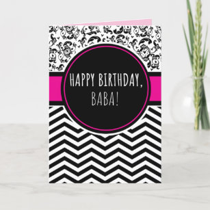 Birthday Kaart voor Baba