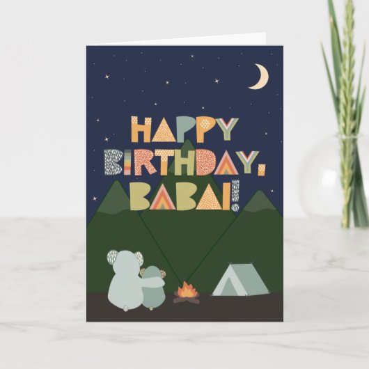 Birthday Kaart voor Babai (Voorkant)