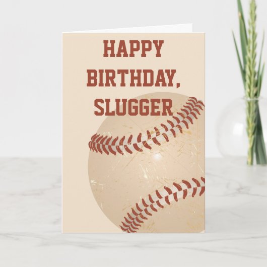 Birthday-kaart voor Baseball-spelers en ventilator Kaart (Voorkant)