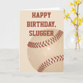 Birthday-kaart voor Baseball-spelers en ventilator Kaart (Gele Bloem)