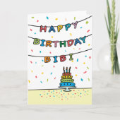 Birthday Kaart voor Bibi (Voorkant)