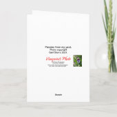 Birthday-kaart voor blauwe Pansies Kaart (Achterkant)