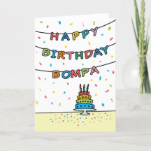 Birthday Kaart voor Bompa