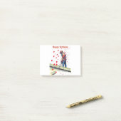 Birthday-kaart voor boomchirurg post-it® notes (Op bureau)