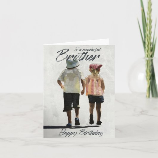 Birthday-kaart voor broeder speciale broederkaart kaart (Voorkant)
